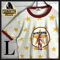 【超絶人気モデル】 ヒステリックグラマー ヒスガール 即完売 リンガーシャツ L