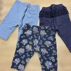 ベビー　パンツ　まとめ売り3点　80cm 90cm 女の子　キッズ　ユニクロ他