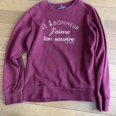 pom ponette ワインレッド トレーナー