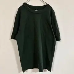 【UNIQLO】(M)コットン100%クルーネックTシャツ/シンプルシャツ