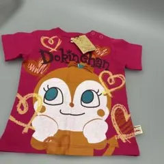 女の子　半袖　トップス　Tシャツ　アンパンマン　ドキンちゃん　90