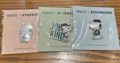 スターバックス スヌーピー PEANUTS ピンバッジ ３種 セット
