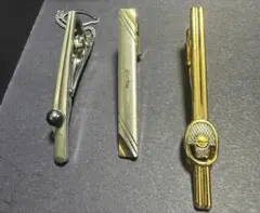 ダンヒル　great wood 一粒ブラックパール　ネクタイピン 3本セット