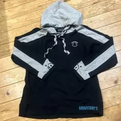 DRUGSTORE'S フード付きパーカー ブラック/グレー