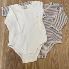 プティマイン　ロンパース　80 2枚セット