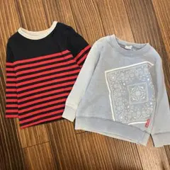 中古　長袖Tシャツ　トレーナー　サイズ95 2枚セット