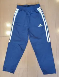 adidas ネイビー ロングパンツ 3本ライン 130