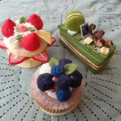 フェリシモ スイーツ ケーキ フエルト ハンドメイド