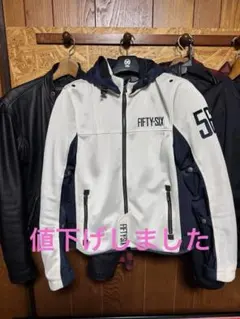 【美品】56デザイン メッシュジャケット　フ-ド付(取外し可)Mサイズ 美品】56デザイン メッシュジャケット フ-ド付(取外し可)Mサイズ