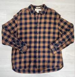 H&M L.O.G.G. チェックネルシャツ XL レギュラーフィット
