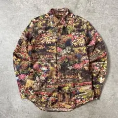 ポールスミスコレクション 総柄シャツ 庭 庭園 和風 和柄