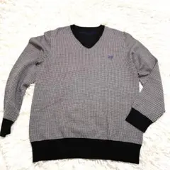 BLACK LABEL CRESTBRIDGE Vネックニットウール100%