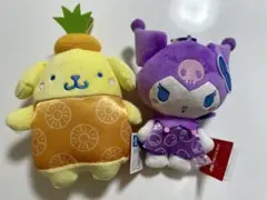 【値下げ中】サンリオ フルーツポンチ柄がま口ポーチ