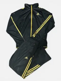adidas ジャージ上下 セットアップ CLIMALITE ブラック×ゴールド