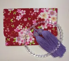 数珠入れ　念珠ケース　マルチケース　ハンドメイド 念珠袋 　念珠入れ　小物入れ