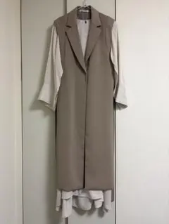 ジレワンピース ロングワンピース