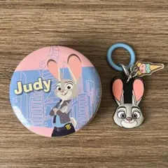 ズートピア2 ジュディ プチキャン チャーム 2点セット