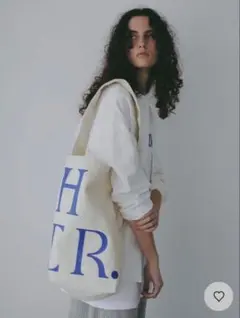 HER. キャンバスショルダーバッグ トートバッグ オフホワイト 完売品