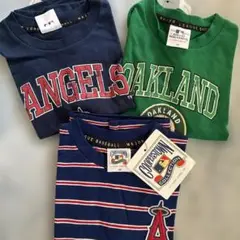 ANGELS & OAKLAND ロゴ Tシャツセット110cm 野球まとめ売り