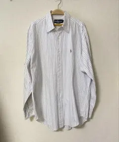90s Ralph Lauren YARMOUTH ストライプシャツ