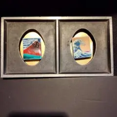 アンティーク　金属製 金型　額縁利用