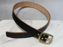 (数量限定) 超超極厚ベルト8ミリ厚ヌメ革ブラック茶芯ベルトG3バックル