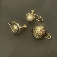 ヴィンテージ風 イヤリングセット 3点