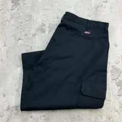 ディッキーズ　カーゴパンツ　ワークパンツ　W42　ブラック　古着