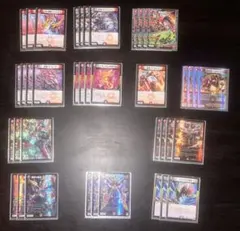 デュエル・マスターズ　エンジョイ勢引退 赤黒バイク+調整パーツ　スリーブ付き