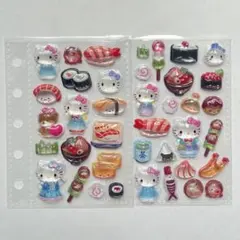 おすそわけ★ボンボンドロップシール　〜ハローキティと居酒屋〜　お寿司　日本食