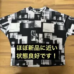 【WEGO】LUCY モノクロパターン Tシャツ M