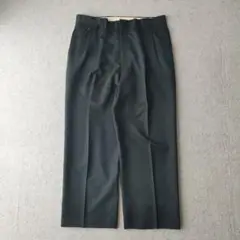 unknown レーヨン スラックス ネイビー 2タック　o