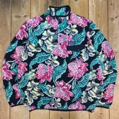 希少! 15ss パタゴニア シンチラ スナップT プルオーバー L 花柄 総柄