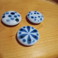 砥部焼　陶房遊　マグネット　3つ