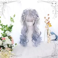 頭頂部ウィッグ ホワイト