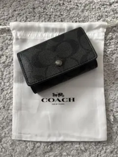 ☆ 様 専用 COACH ブラック キーケース 5連チェーン シグネチャー