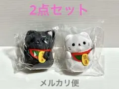 招き猫のコロぐるみmini マスコット 2個セットのサムネイル