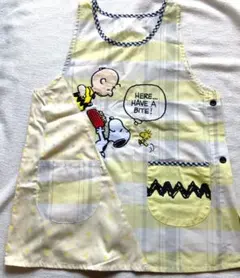 【美品】スヌーピー エプロン M-Lサイズ　SNOOPY