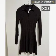 ✨24時間以内発送✨　GAP ポロネックニットワンピースフレア　XXS