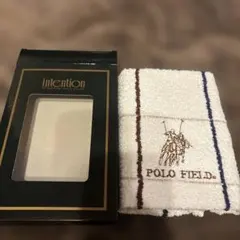 未使用　Polo Field ストライプタオルハンカチ