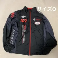 asics アシックス　A77 ウインドブレーカー　中綿　防寒　ナイロン　黒