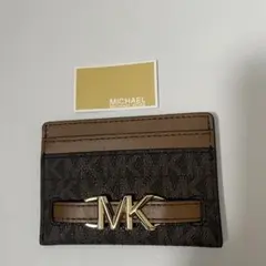 マイケルコース リード.ラージ.ロゴ.カードケース新品未使用 ブラウン