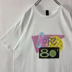 バックトゥザフューチャー　ムービーTシャツ　 ホワイト　Lサイズ　カフェ80s
