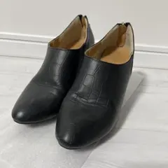 最終値下げ‼️黒　ヒール　クロコ柄