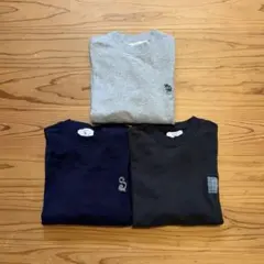 SHIPS any スウェット 3枚セット Sサイズ 刺繍ロゴ