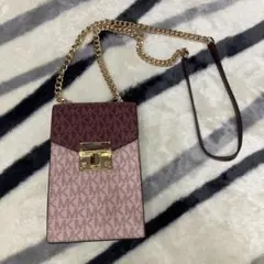 MICHAEL KORS ショルダーバッグ ピンク/ワインレッド