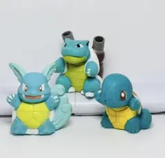 ポケモンキッズ No.3 ゼニガメ No.39 カメール ポケモンキッズ 指人形 ゼニガメ カメール カメックス 1996年製 進化3