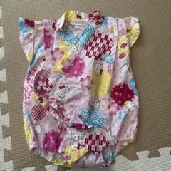 ハローキティ ベビー甚平 ロンパース 80cm