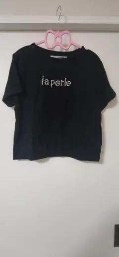 RAY CASSIN FAVORI ビーズロゴTシャツ 黒 Fサイズのサムネイル