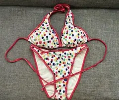 未使用★LOCO Boutiqueドット柄 セパレート水着 ビキニ S-Mサイズのサムネイル